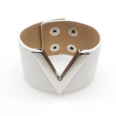 Europe Crack Leather Bracelet For Women Femme Punk Style Soft Jewellery